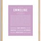 Emmeline | Name Art Print