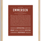 Emmersen | Name Art Print