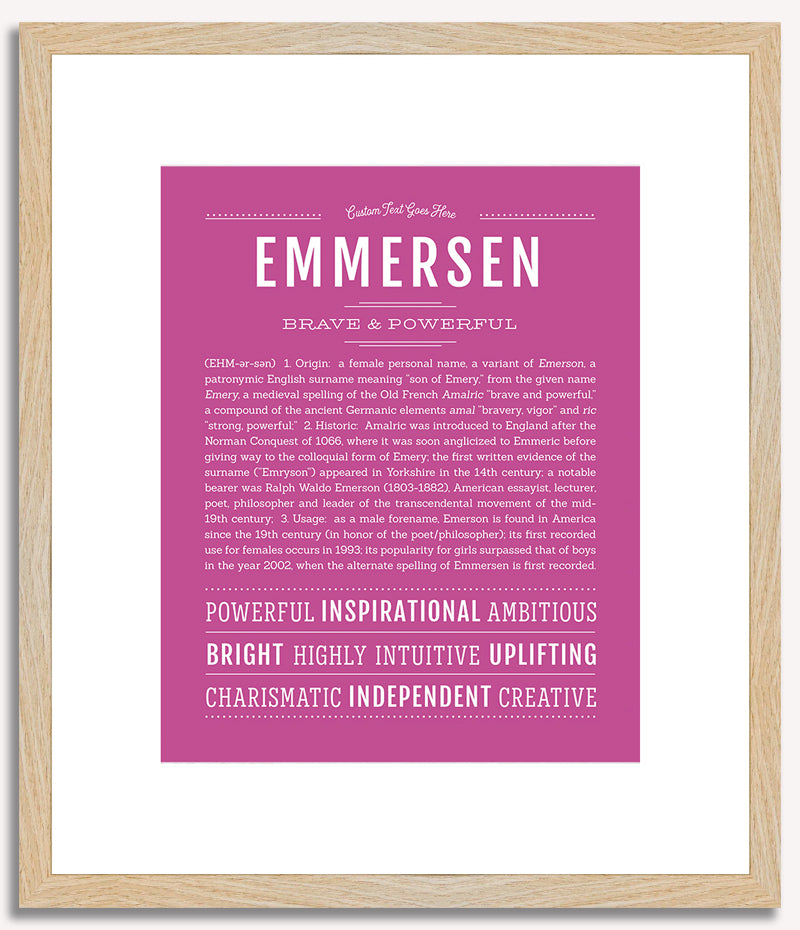 Emmersen | Name Art Print