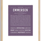 Emmersen | Name Art Print