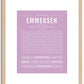 Emmersen | Name Art Print