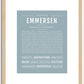 Emmersen | Name Art Print