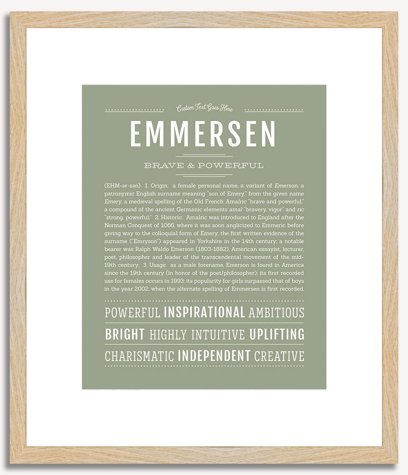 Emmersen | Name Art Print