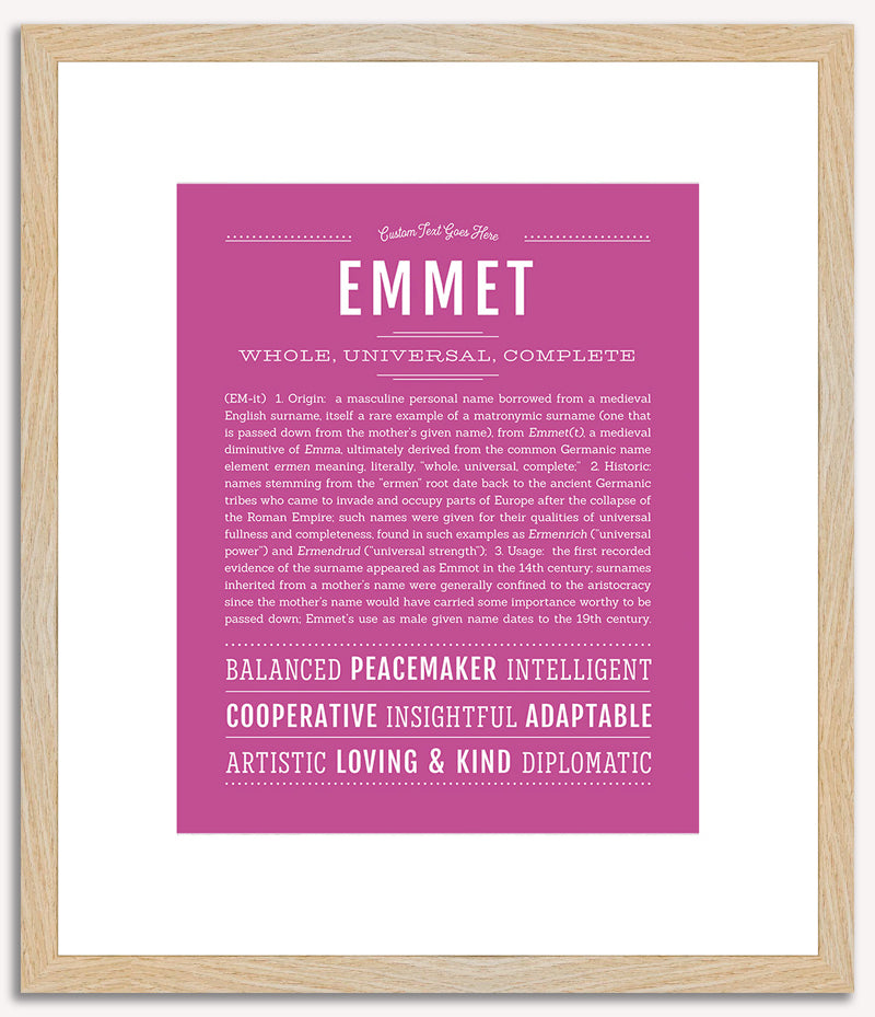 Emmet | Name Art Print