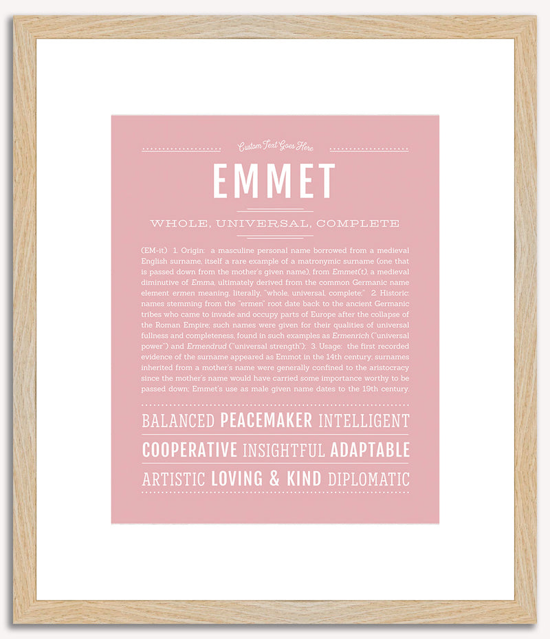 Emmet | Name Art Print