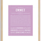 Emmet | Name Art Print