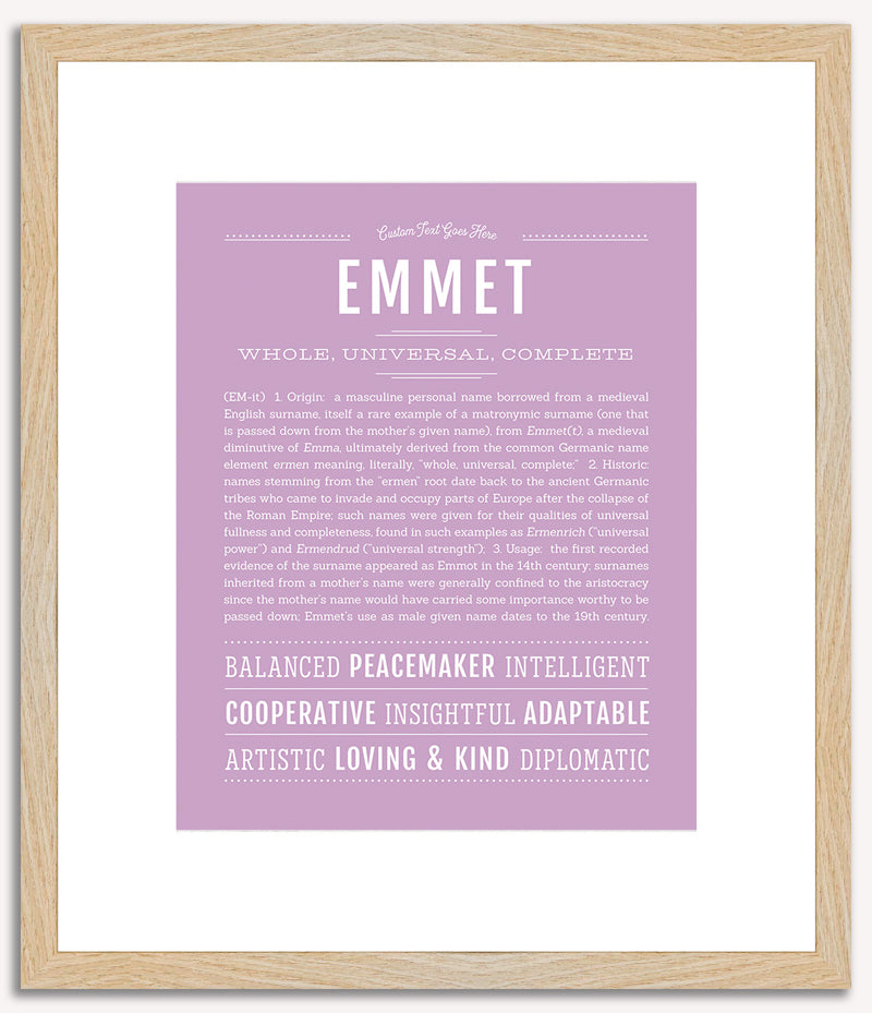 Emmet | Name Art Print