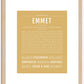 Emmet | Name Art Print