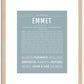 Emmet | Name Art Print