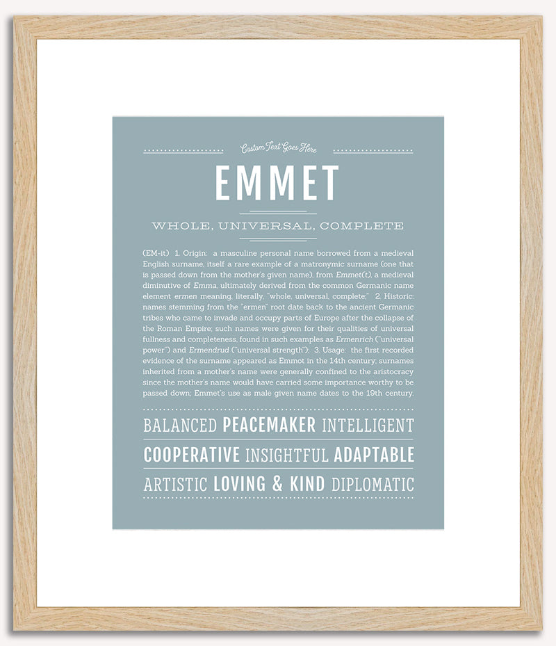 Emmet | Name Art Print