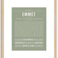 Emmet | Name Art Print