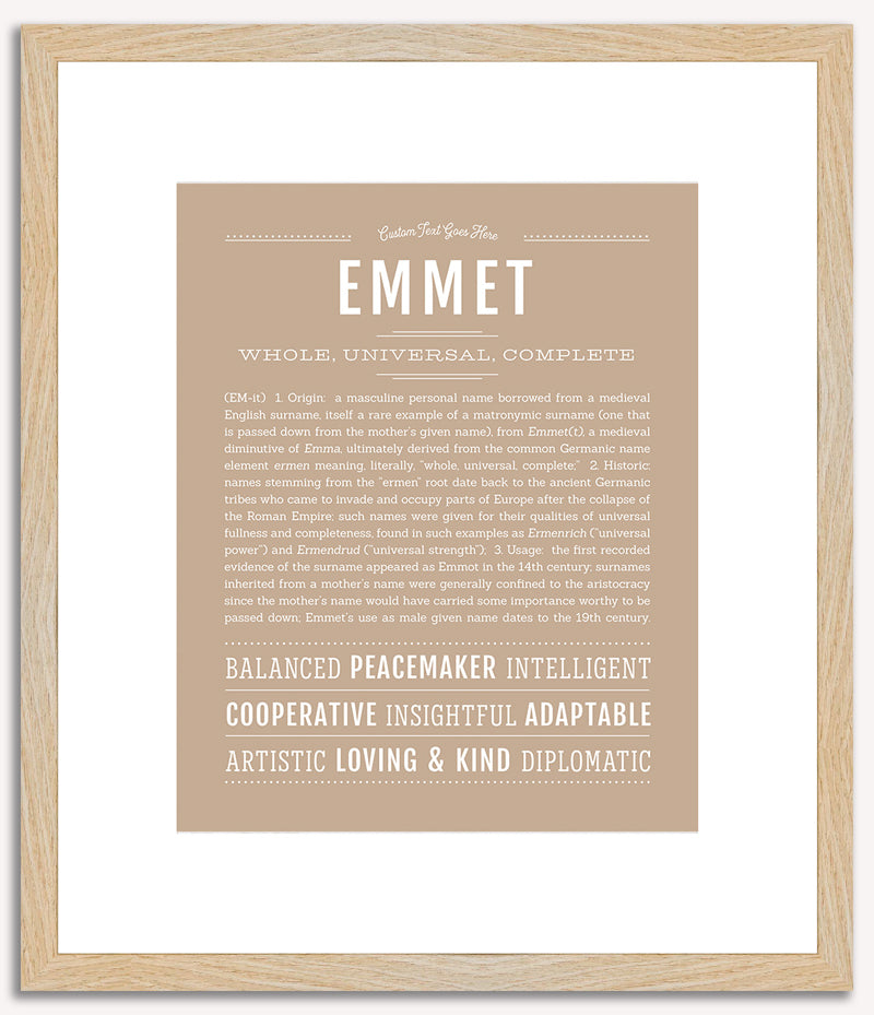 Emmet | Name Art Print