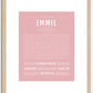 Emmie | Name Art Print