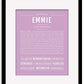 Frame Options | Lilac | Black Frame, Matted