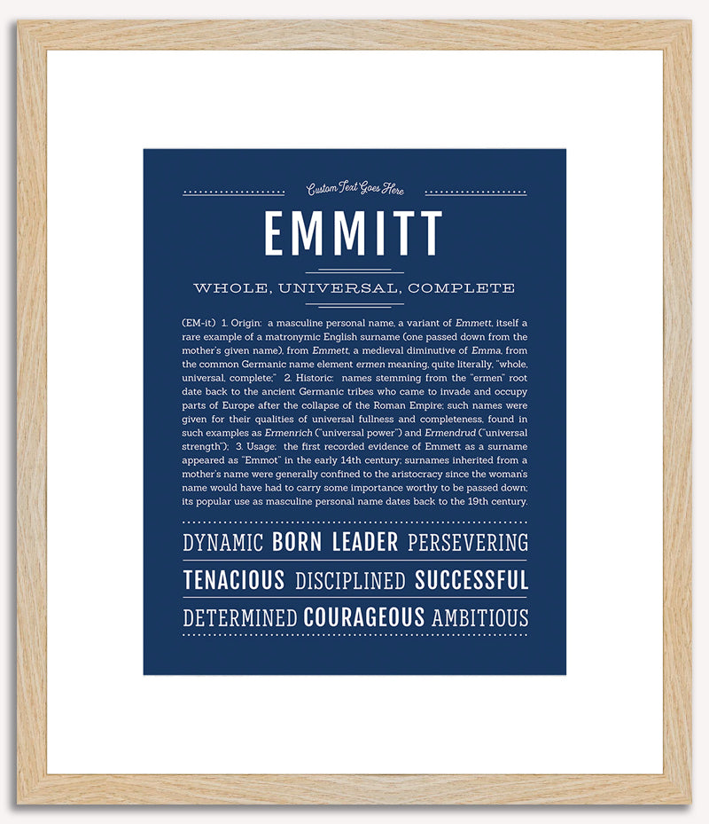 Emmitt | Name Art Print