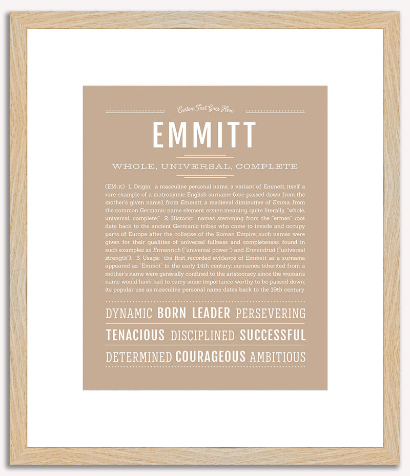 Emmitt | Name Art Print