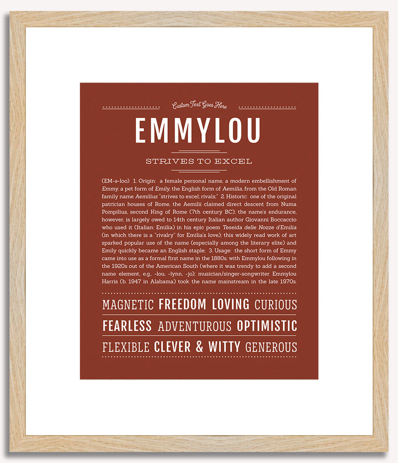 Emmylou | Name Art Print