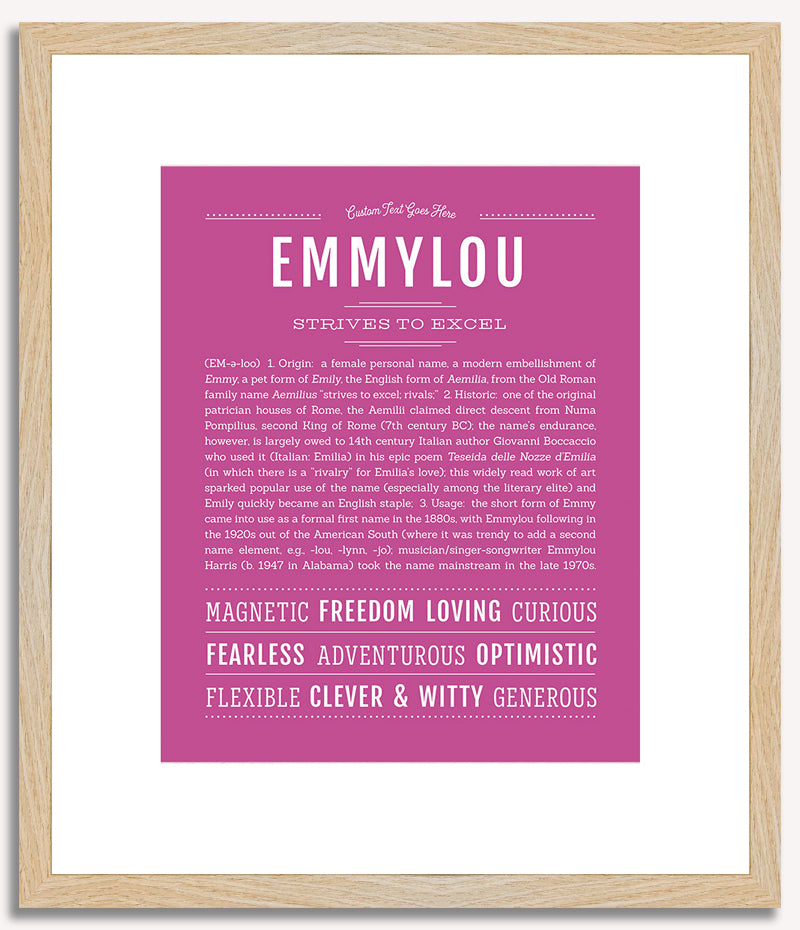 Emmylou | Name Art Print