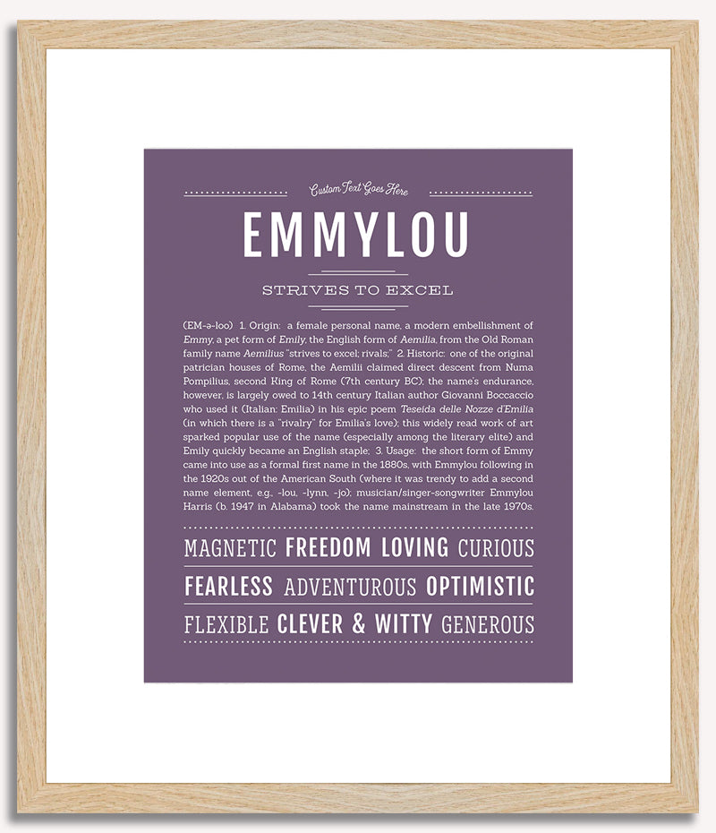 Emmylou | Name Art Print