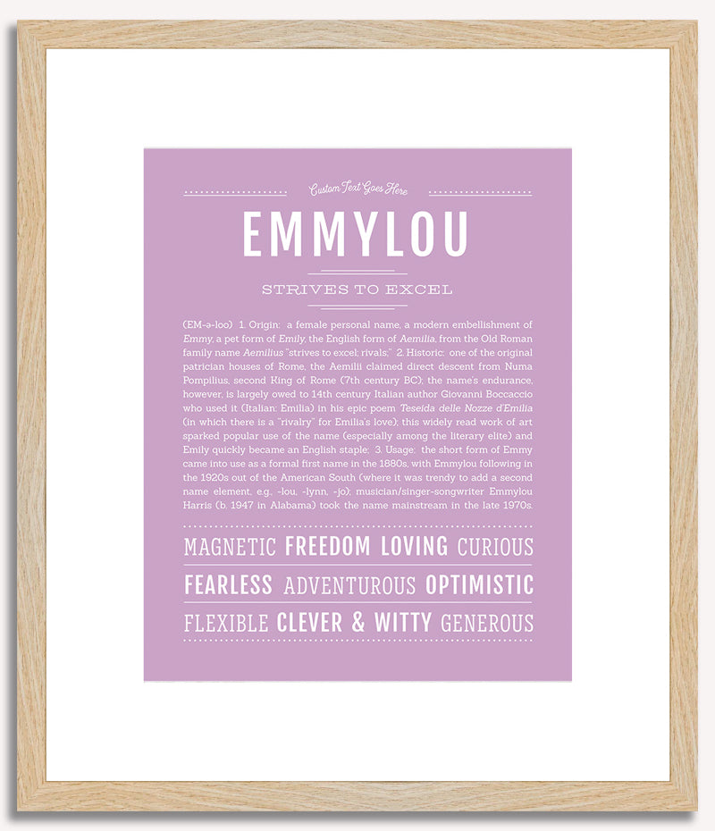 Emmylou | Name Art Print