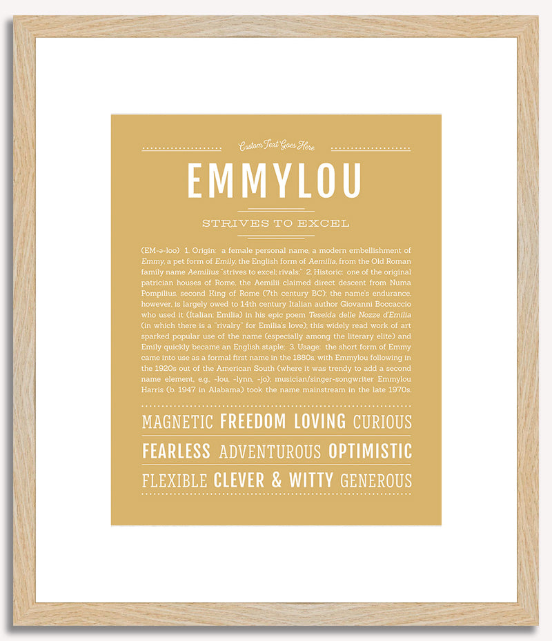 Emmylou | Name Art Print