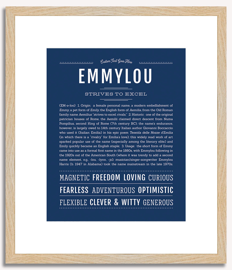 Emmylou | Name Art Print