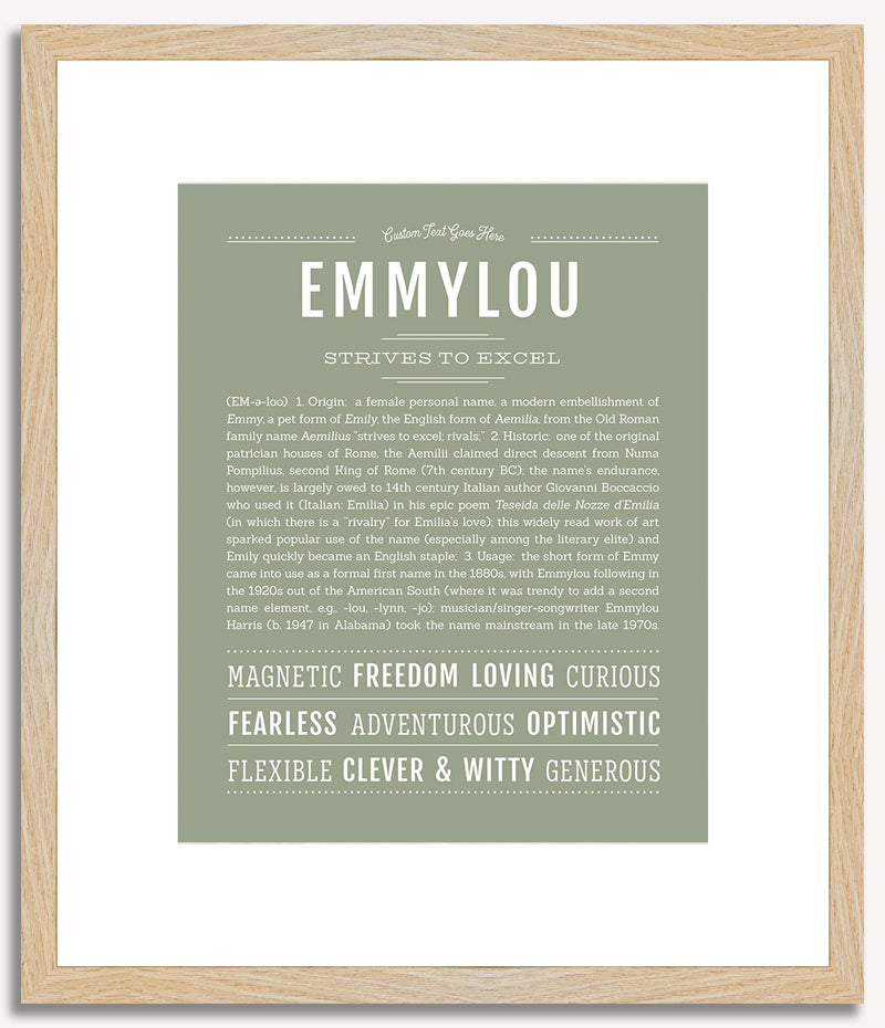 Emmylou | Name Art Print