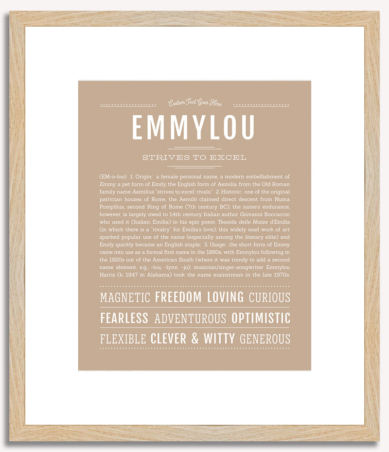 Emmylou | Name Art Print