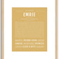 Emrie | Name Art Print