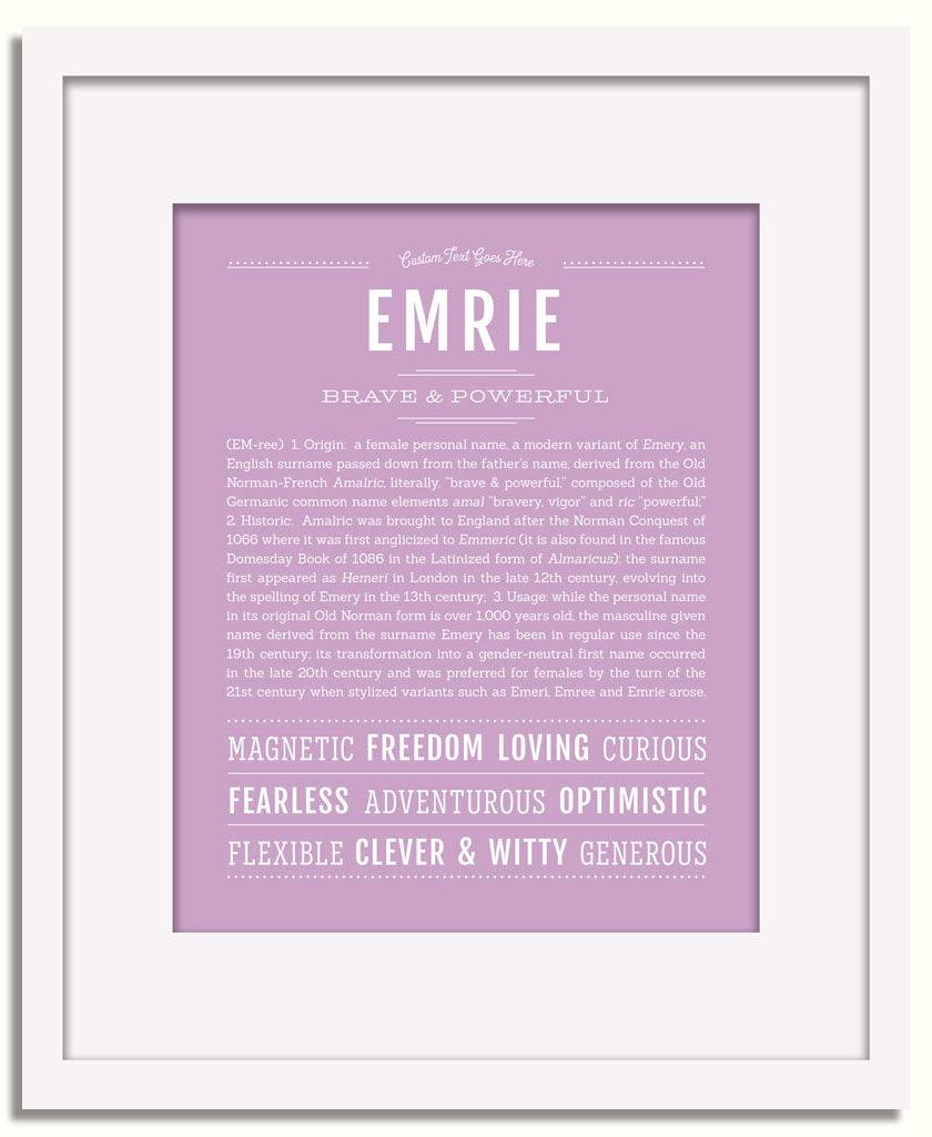 Frame Options | Lilac | White Frame, Matted