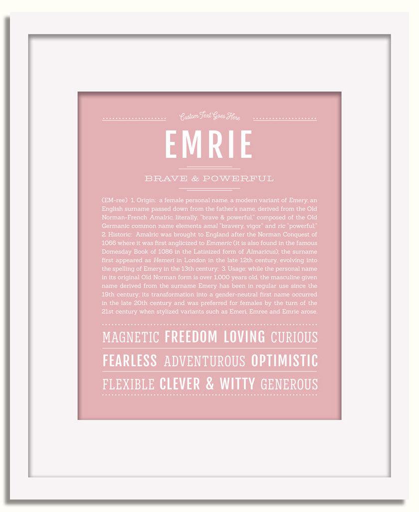 Frame Options | Dusty Rose | White Frame, Matted