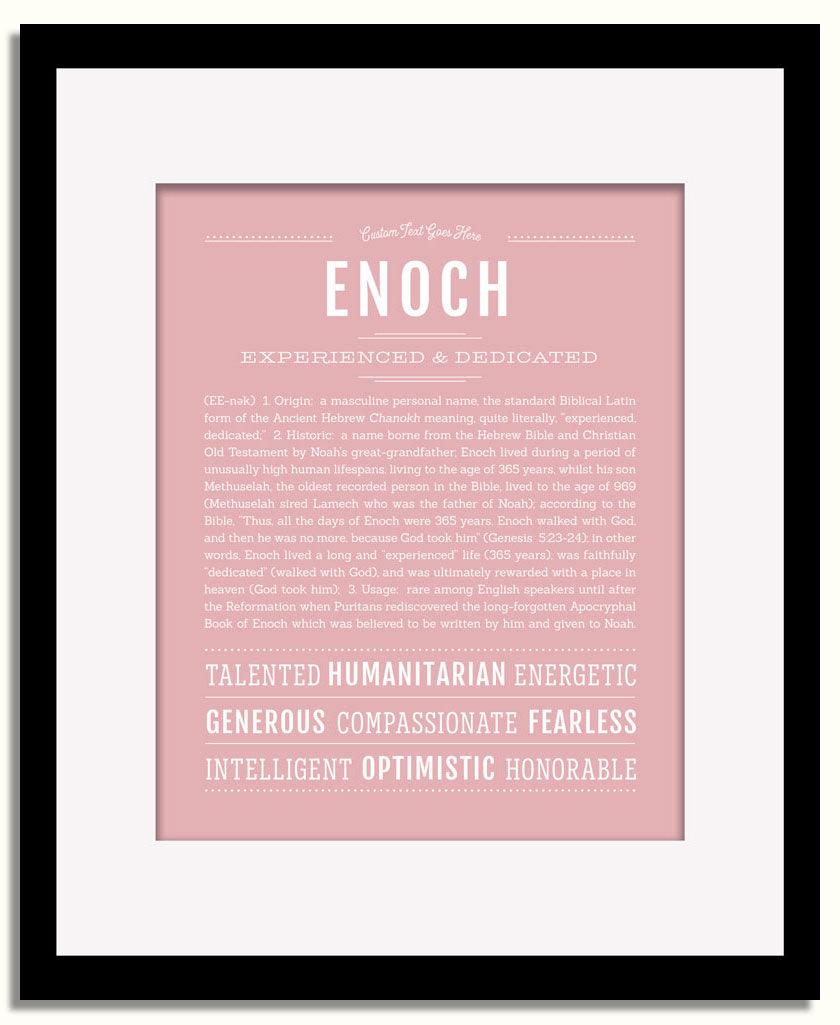 Frame Options | Dusty Rose | Black Frame, Matted