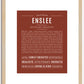 Enslee | Name Art Print