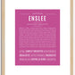 Enslee | Name Art Print