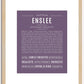 Enslee | Name Art Print