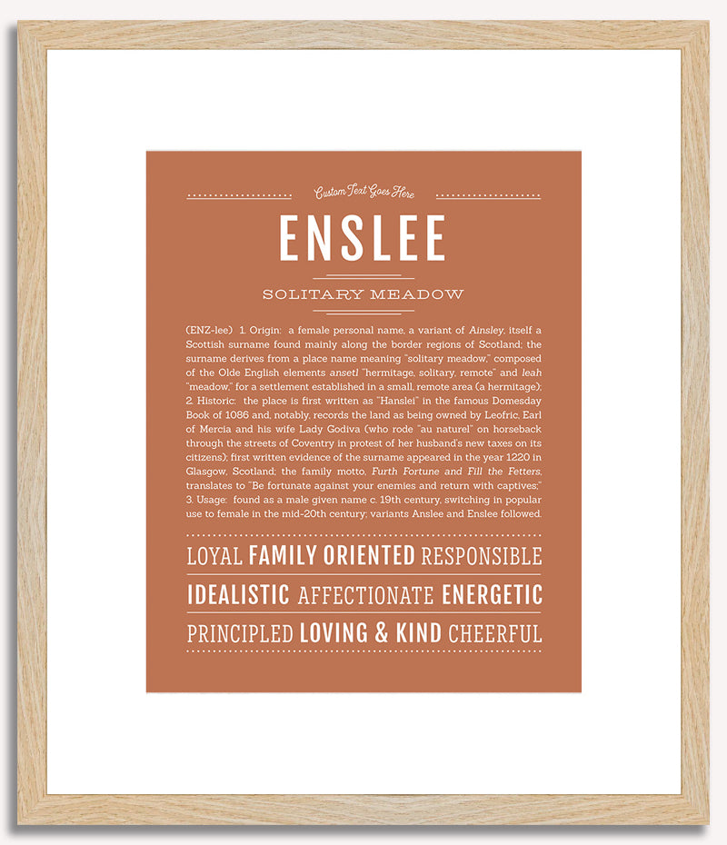 Enslee | Name Art Print