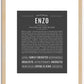 Enzo | Name Art Print