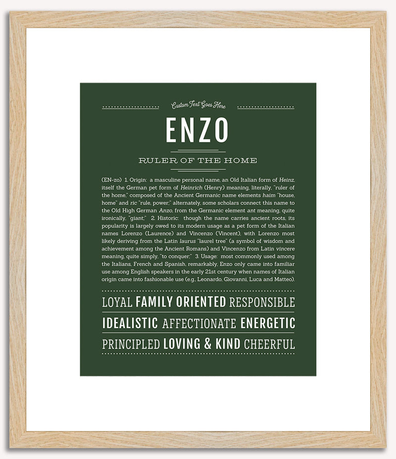 Enzo | Name Art Print