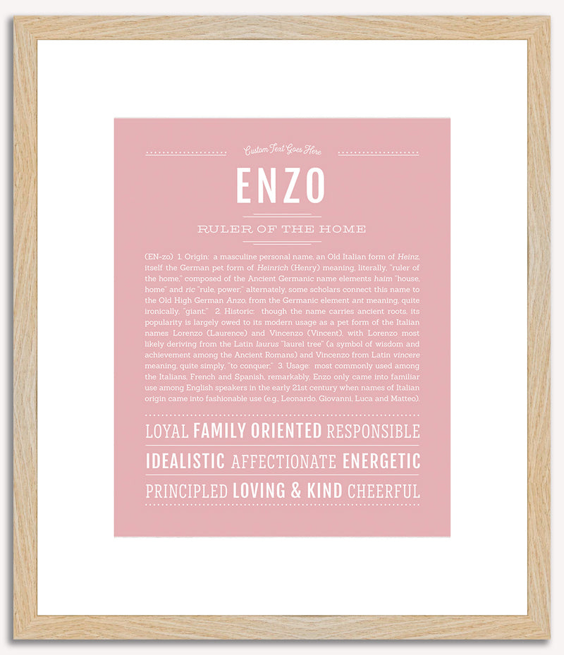 Enzo | Name Art Print