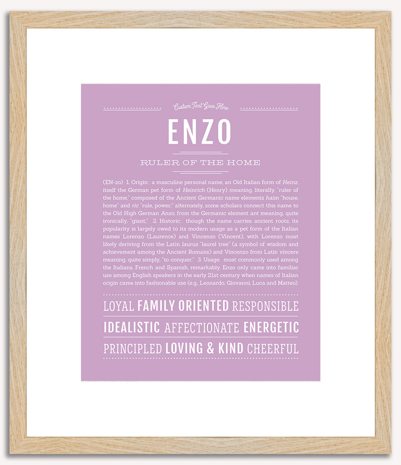 Enzo | Name Art Print