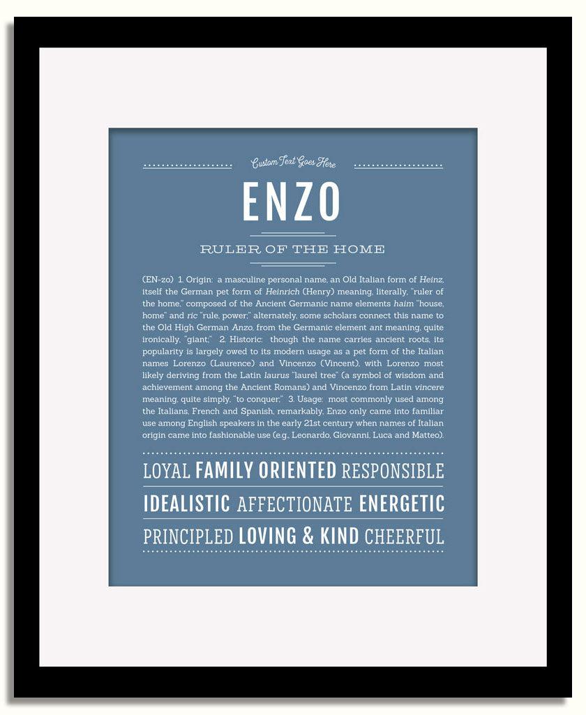 Enzo | Name Art Print - Personalized Custom Gifts – Name Stories