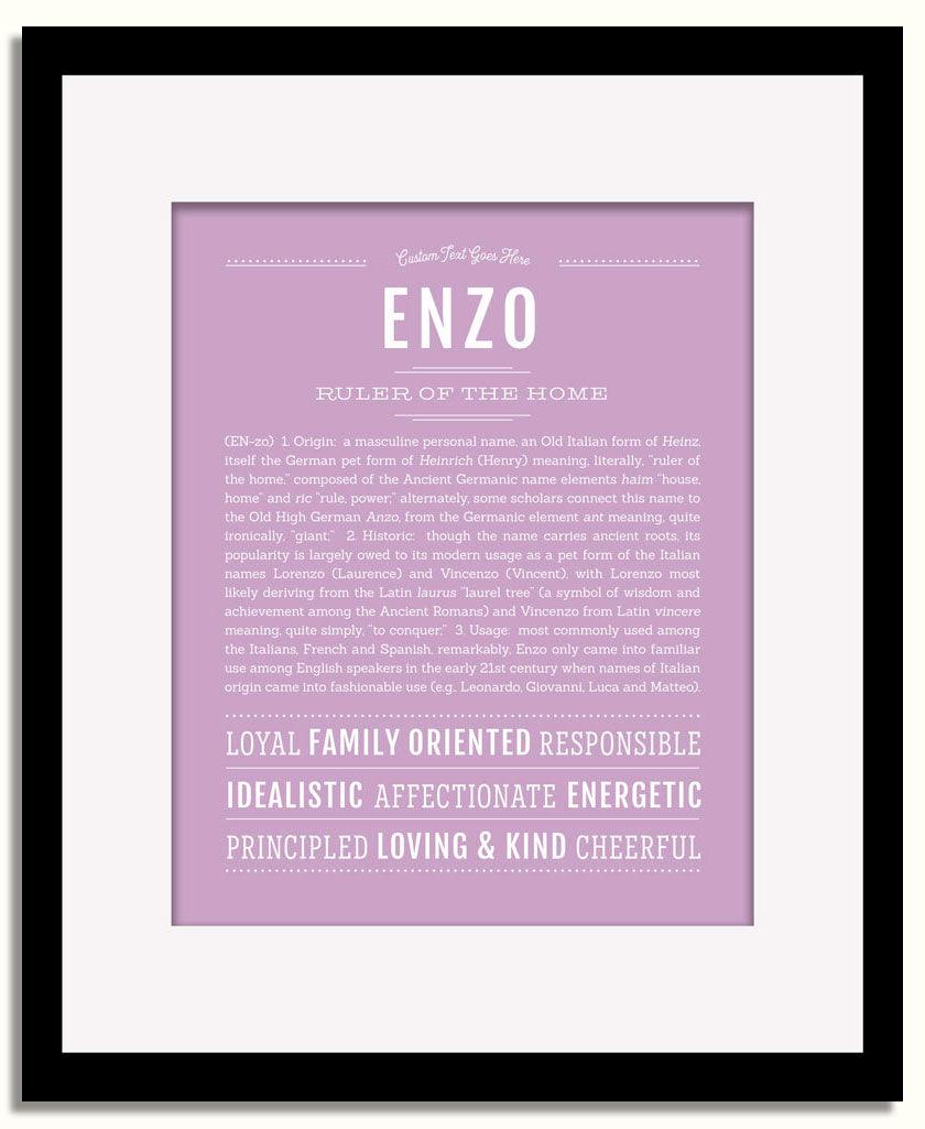 Frame Options | Lilac | Black Frame, Matted