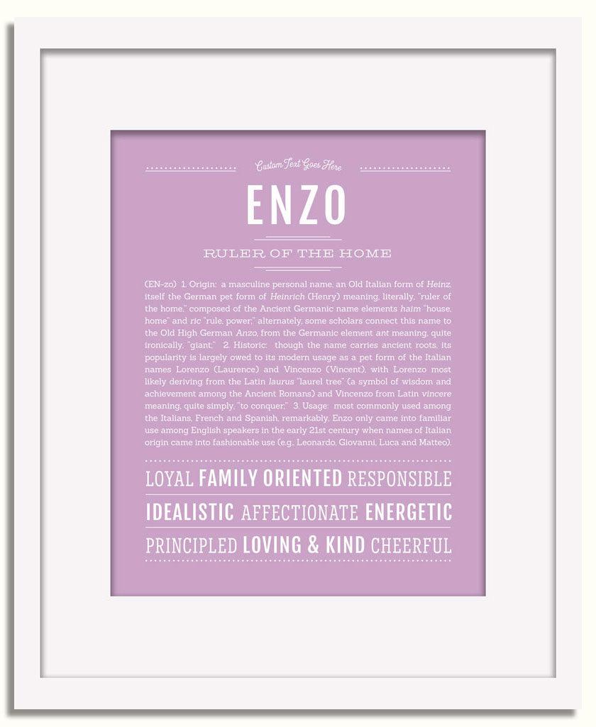 Frame Options | Lilac | White Frame, Matted