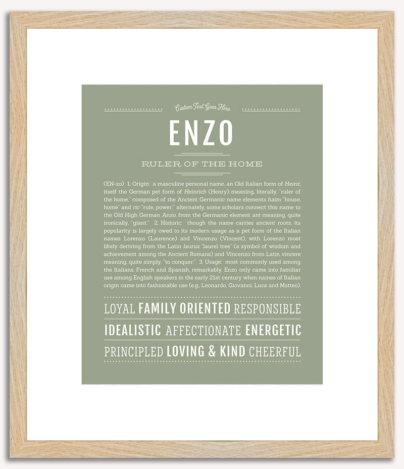 Enzo | Name Art Print