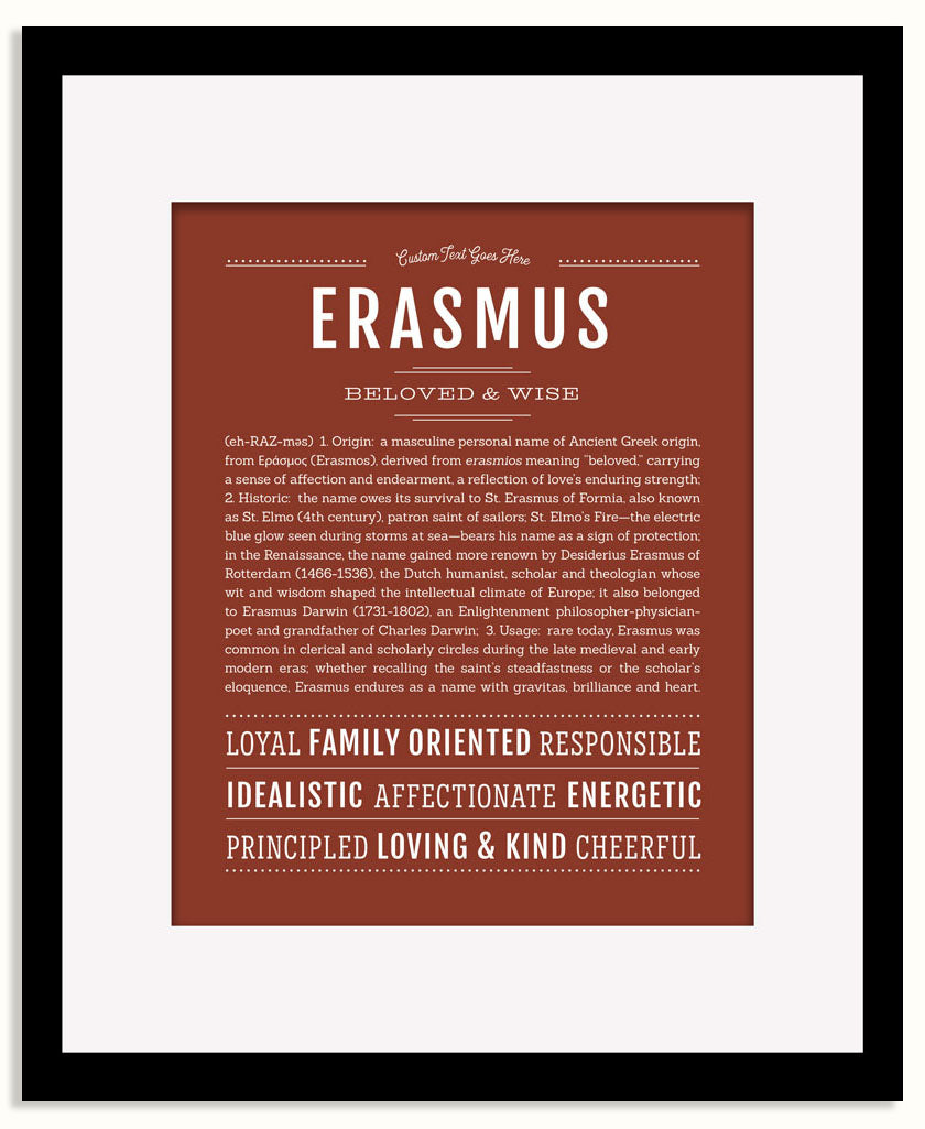 Frame Options | Bordeaux | Black Frame, Matted