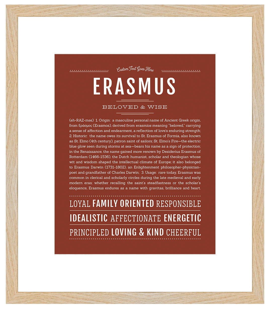 Frame Options | Bordeaux | Maple Frame, Matted