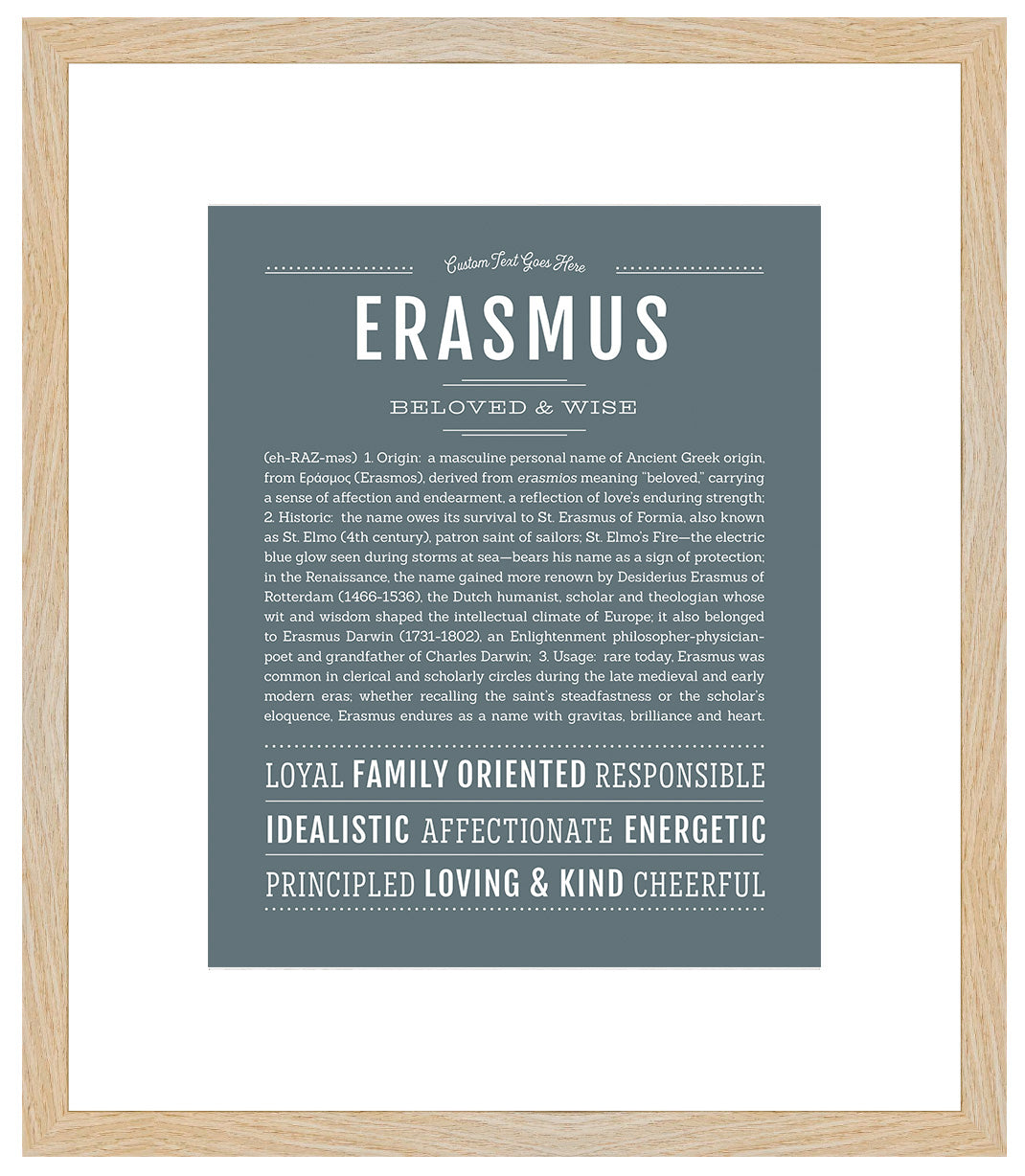 Frame Options | Night Rendezvous | Maple Frame, Matted