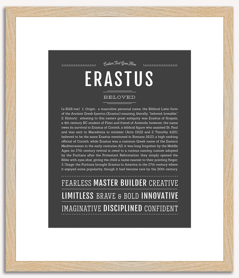 Erastus | Name Art Print