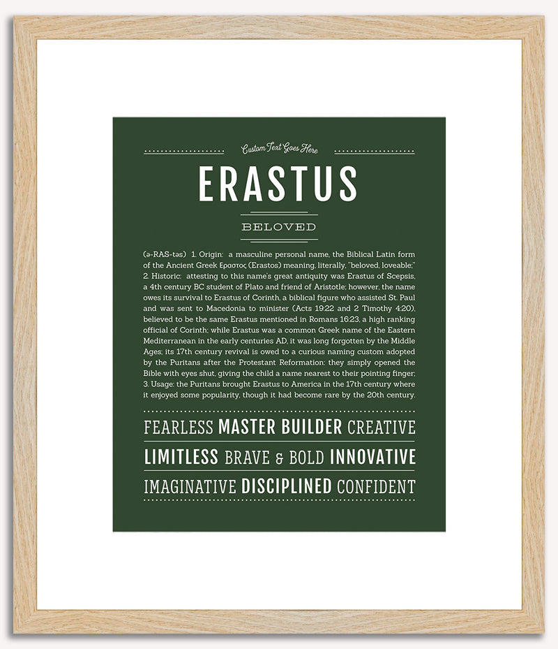 Erastus | Name Art Print