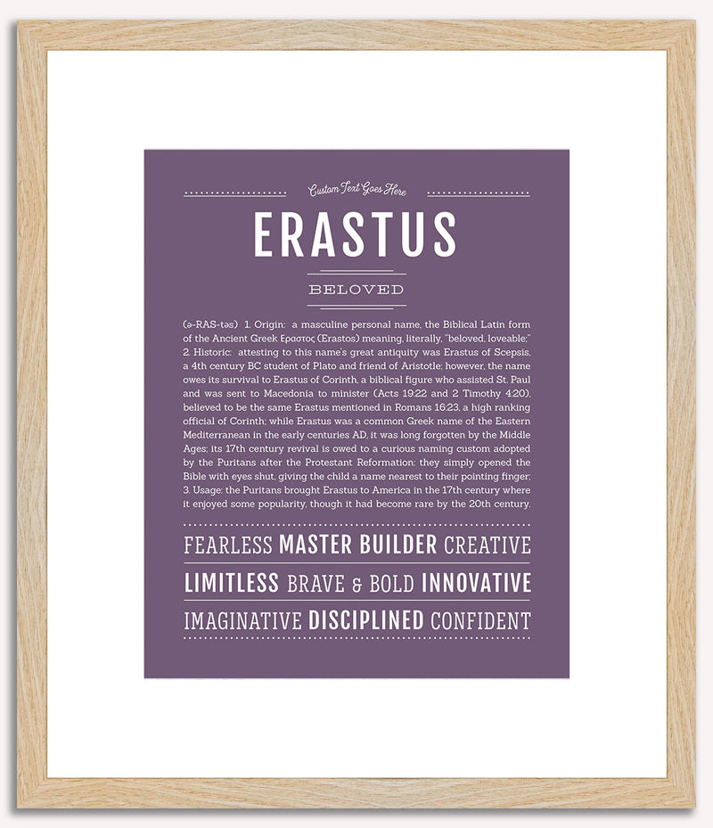 Erastus | Name Art Print